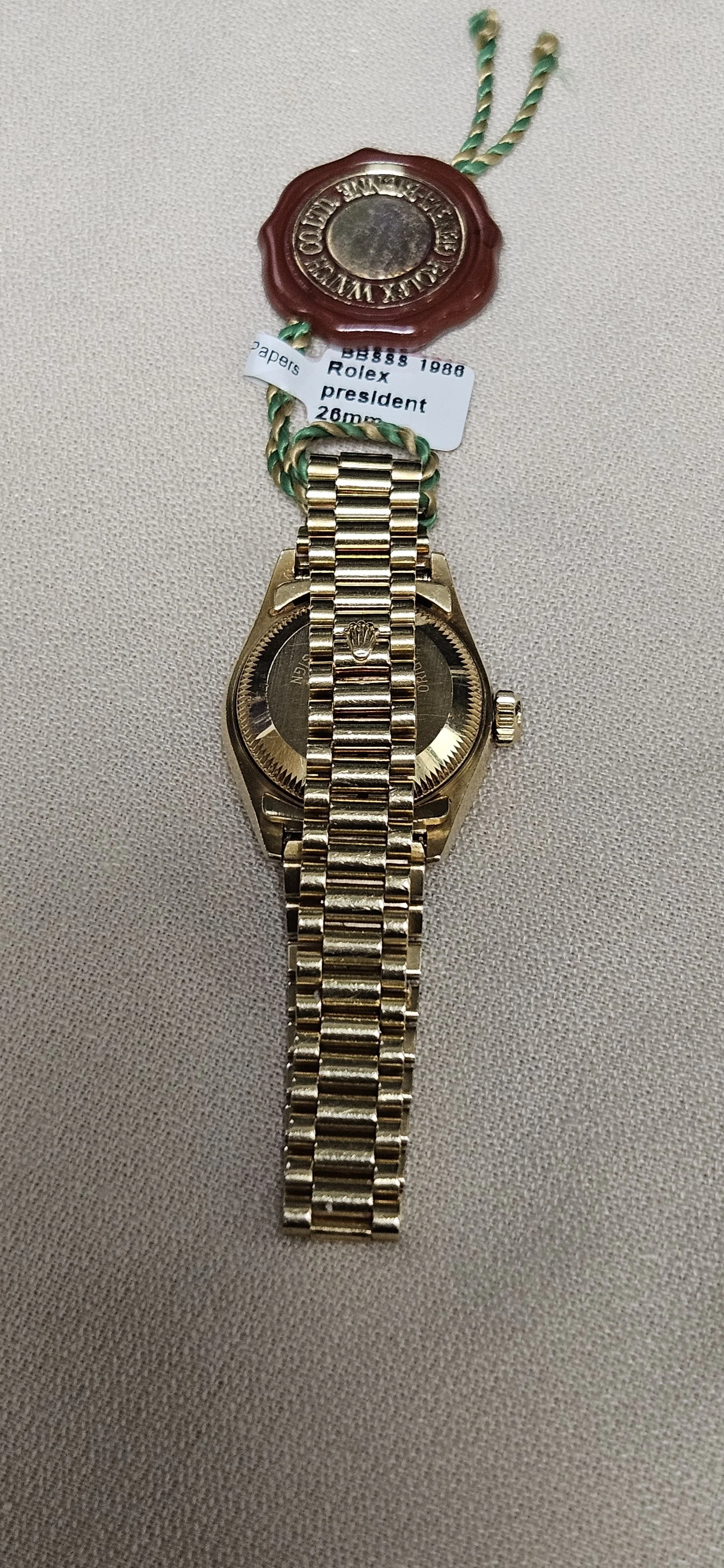 Vintage 1986 18Kt Ladies Presidential Datejust