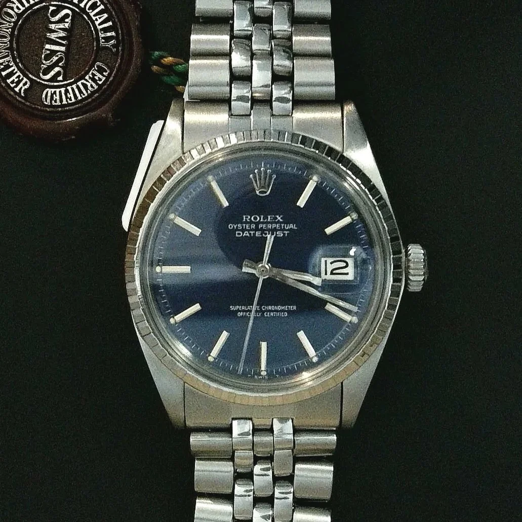 Rare 1970 Blue Mosaic Rolex Datejust