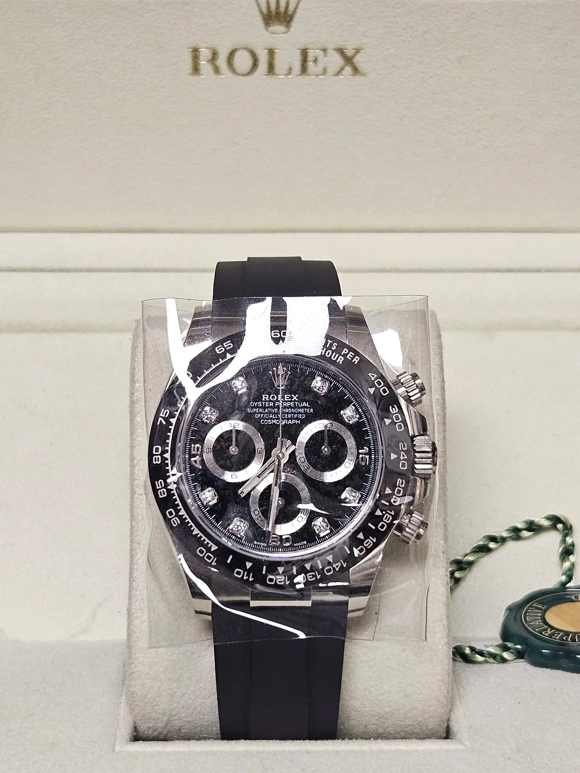 2023 Rolex Daytona 40 — 18K Yellow Gold, Oysterflex Bracelet Price: $48,000 Condition: New — never worn Includes: Full set (box and papers) Warranty: 1-year warranty