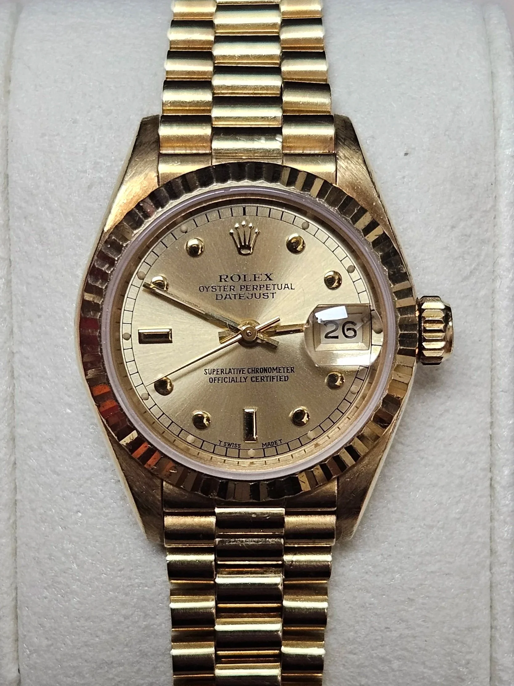 20260826_123952.Vintage 1986 18Kt Ladies Presidential Datejust
