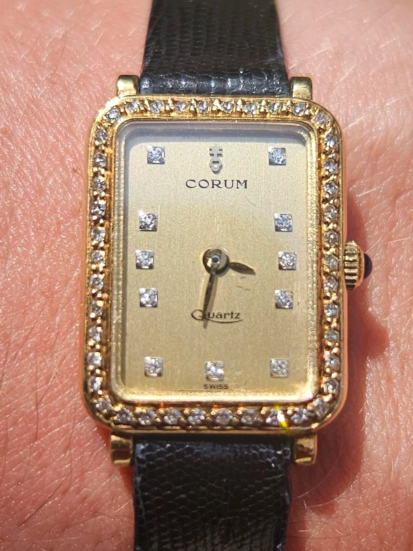 80's Vintage Ladies Corum Watch 18kt Gold watches winter park florida. watches Orlando, Reynolds and Co Jewelers