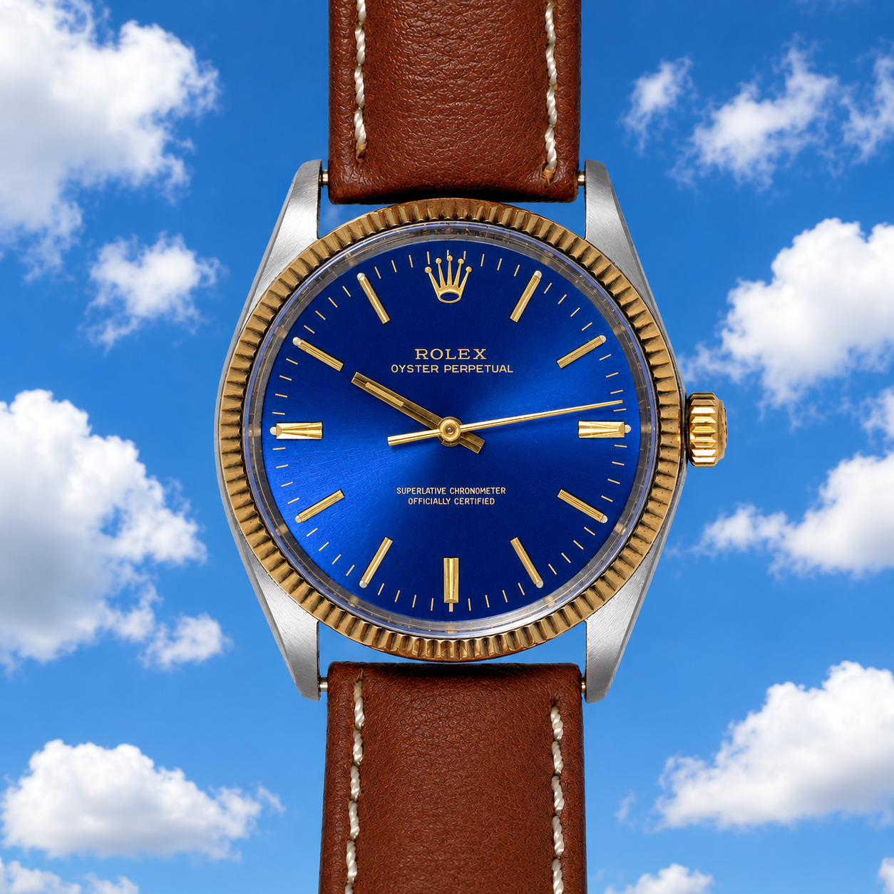 1966 Rolex Oyster Perpetual Model: 1005, 14K/St.