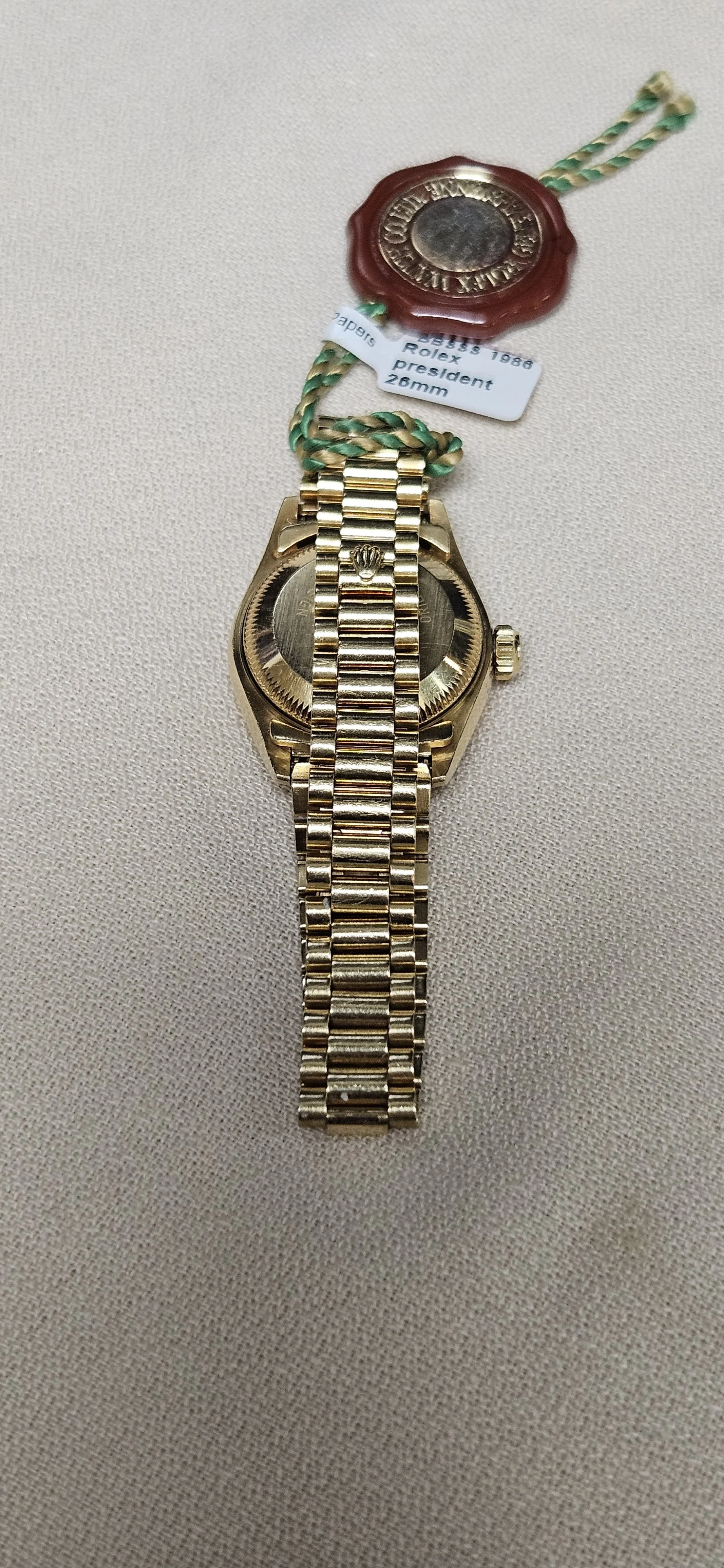 Vintage 1986 18Kt Ladies Presidential Datejust