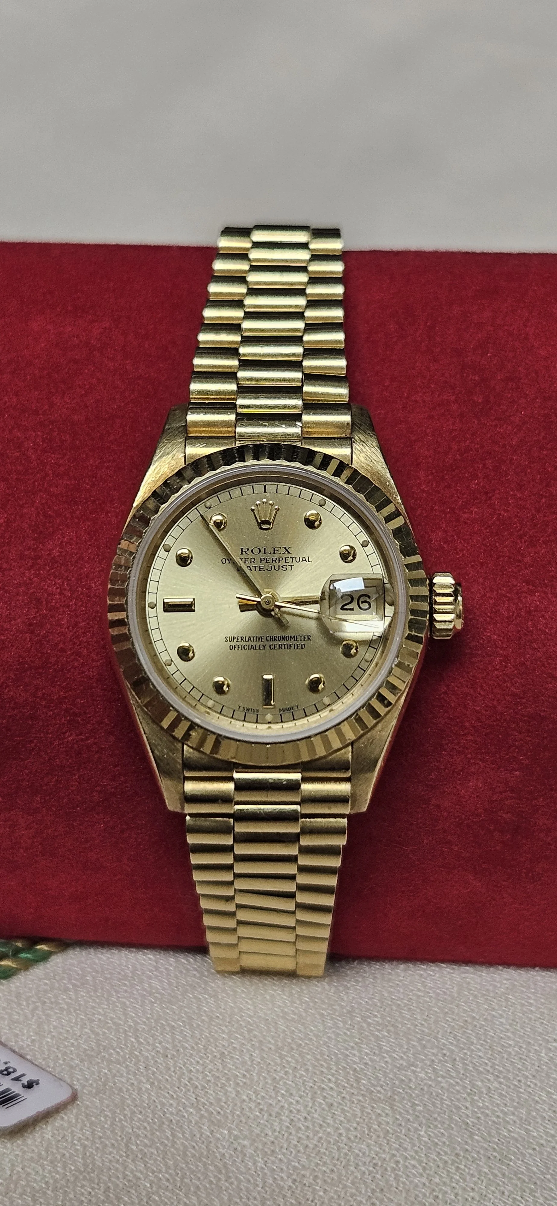 Vintage 1986 18Kt Ladies Presidential Datejust