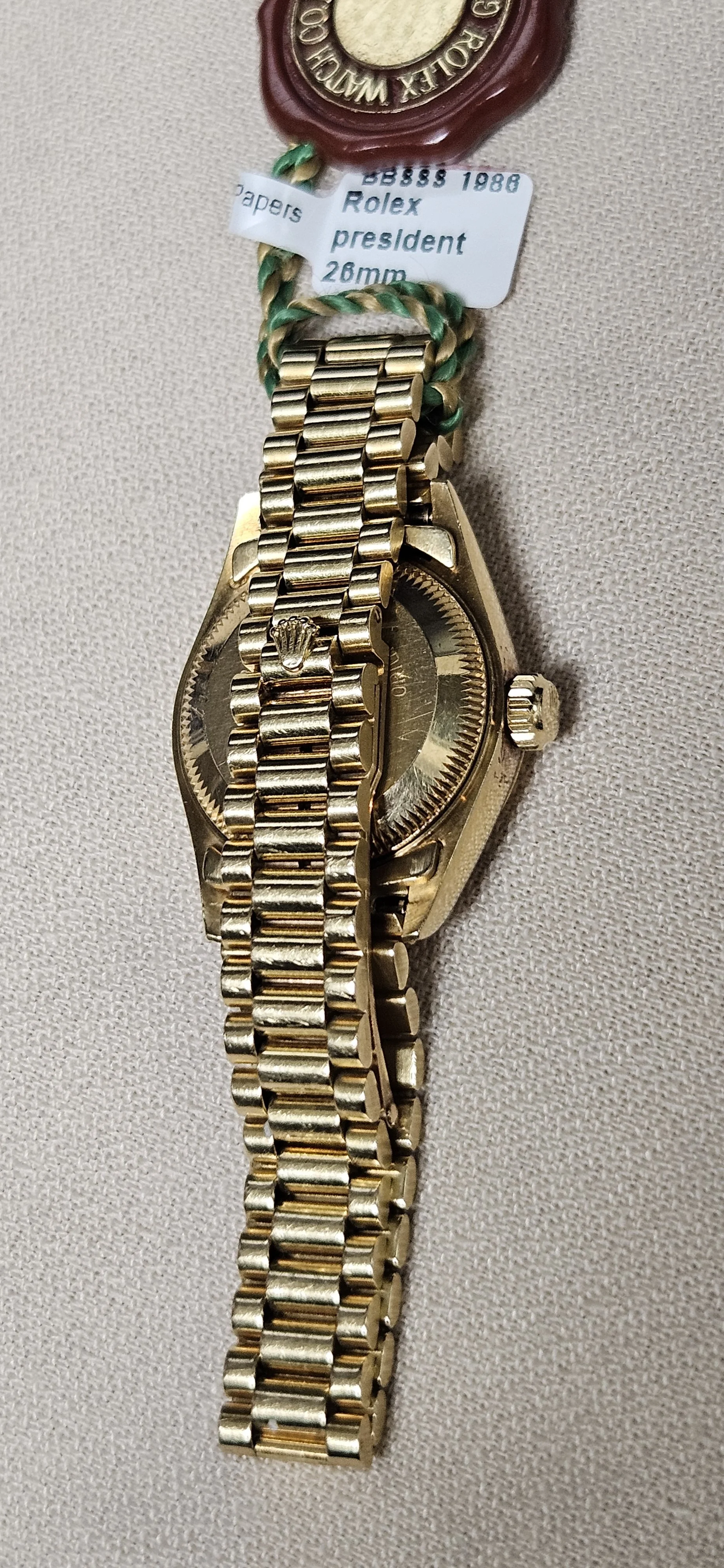 Vintage 1986 18Kt Ladies Presidential Datejust