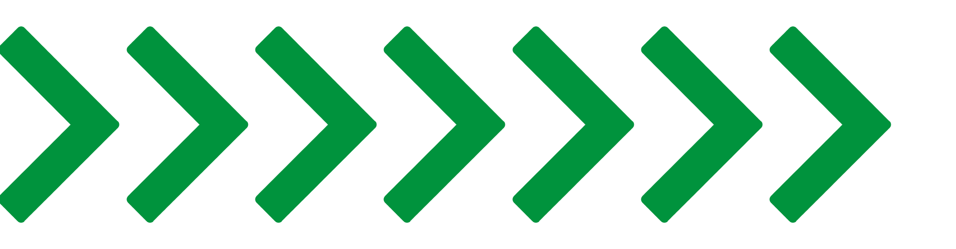 Series of green right-pointing arrows.