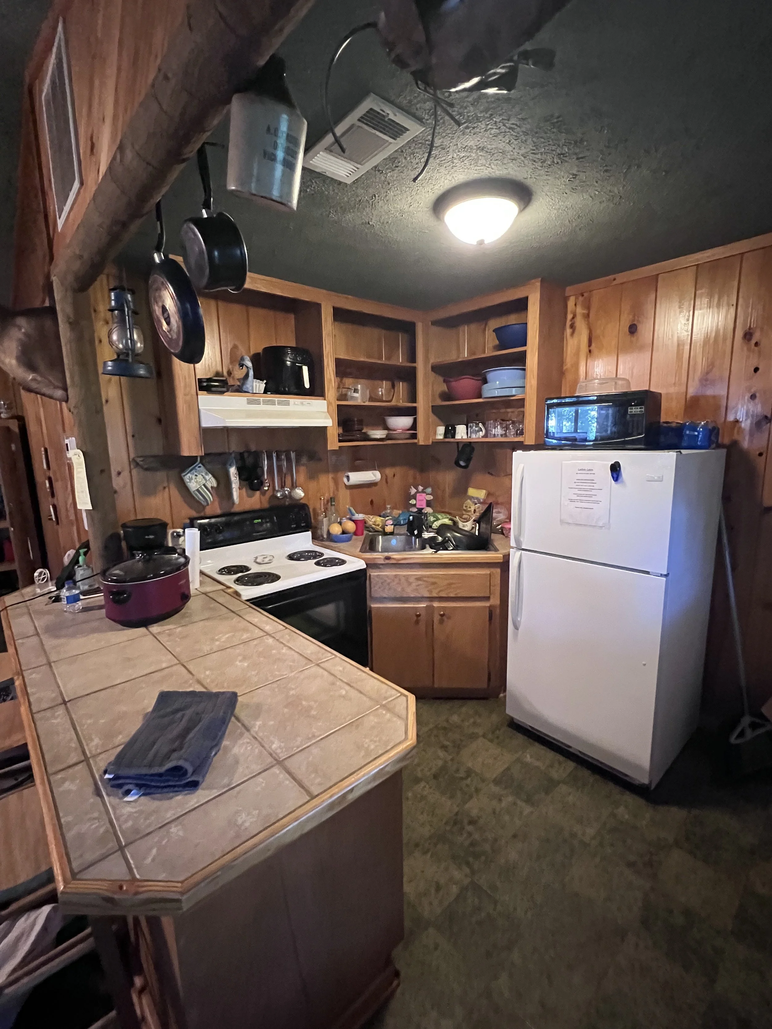 A full kitchen.