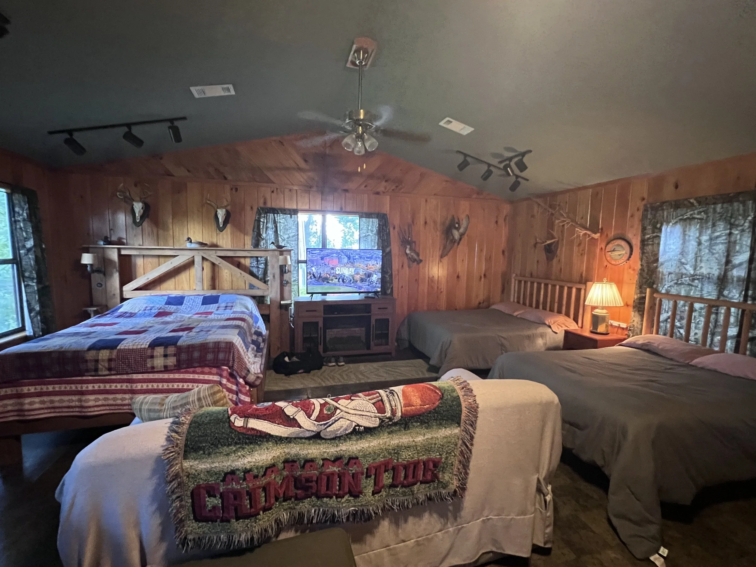 View of the sleeping arrangements at Catfish Cabin.