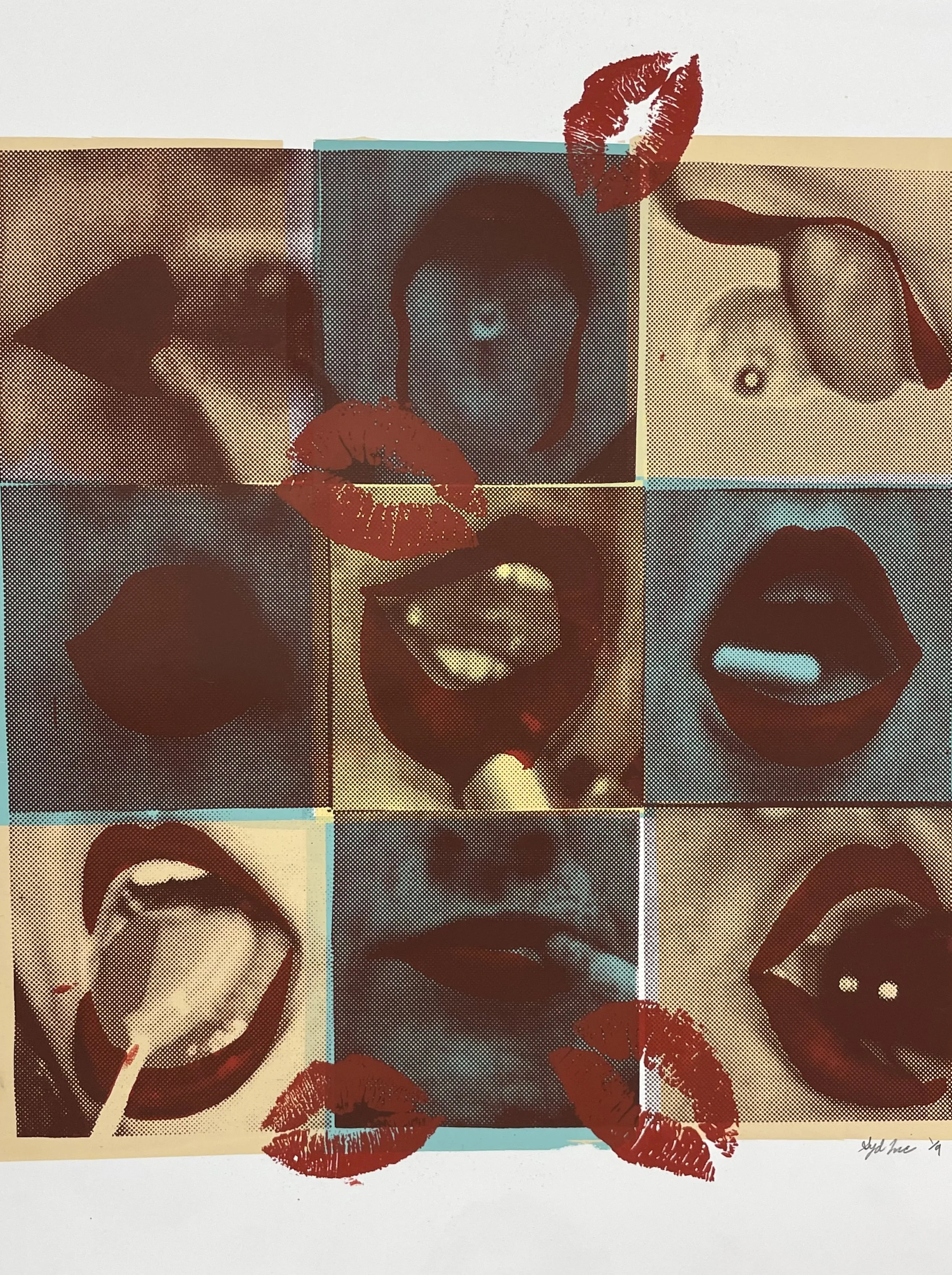 "Oral Fixation" screen-print 2022
