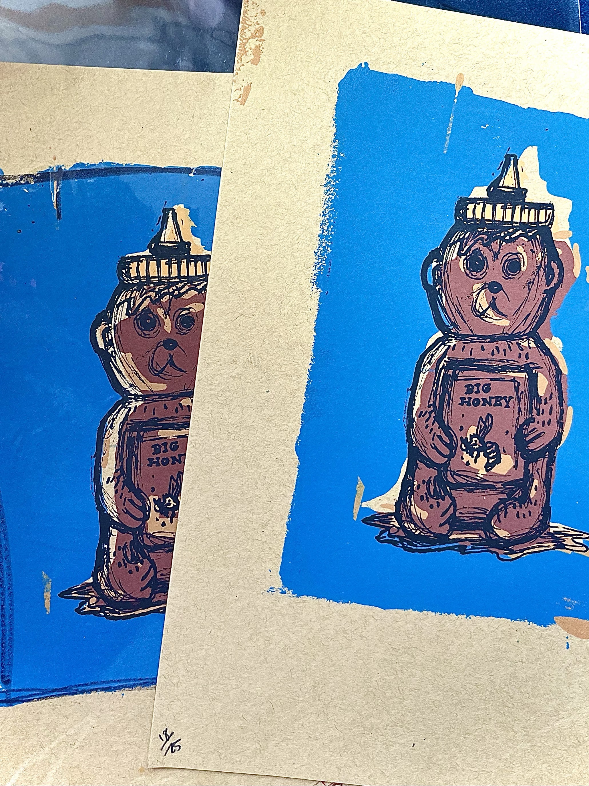 "Big Honey" screen-print 2022