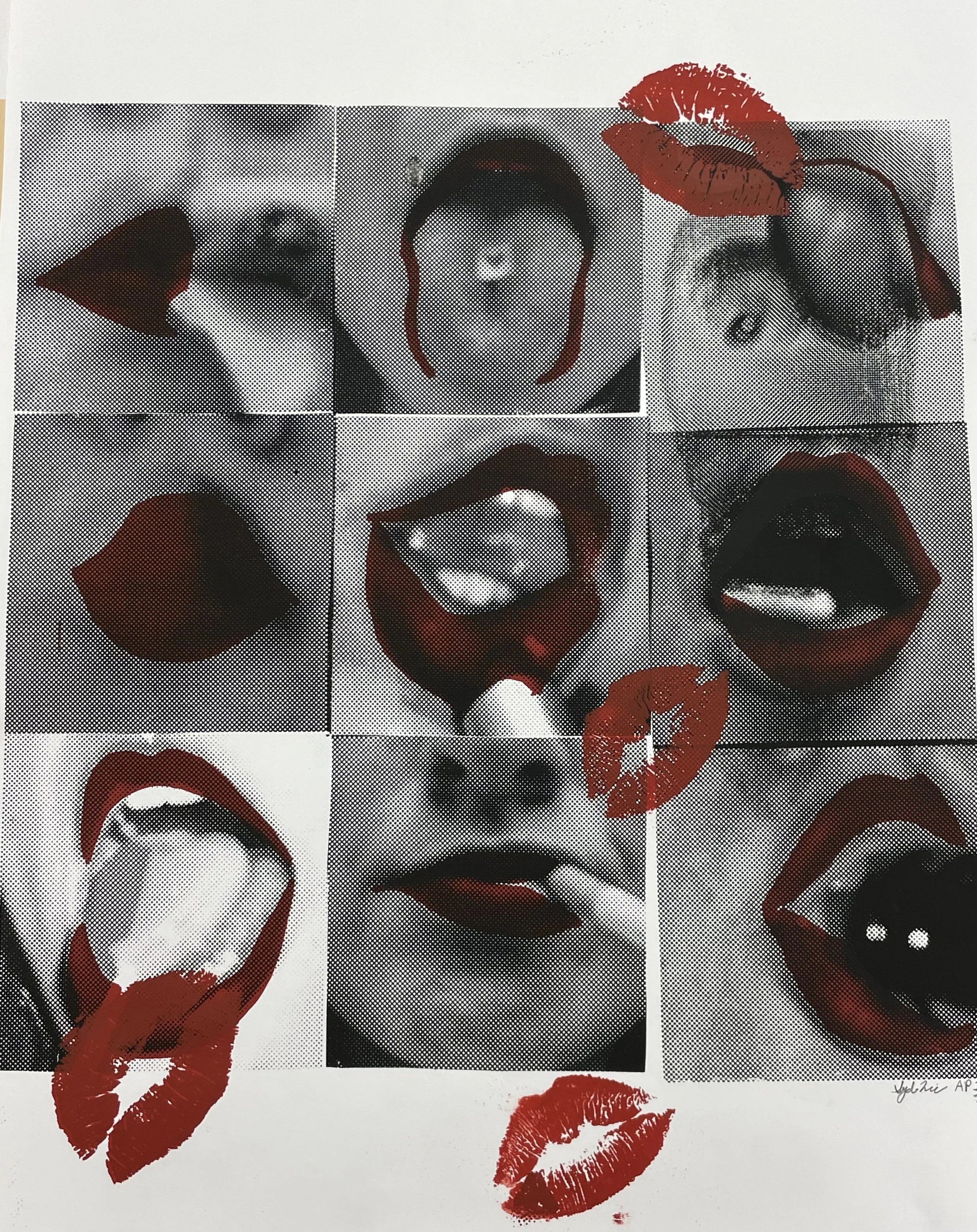 "Oral Fixation AP" screen-print 2022
