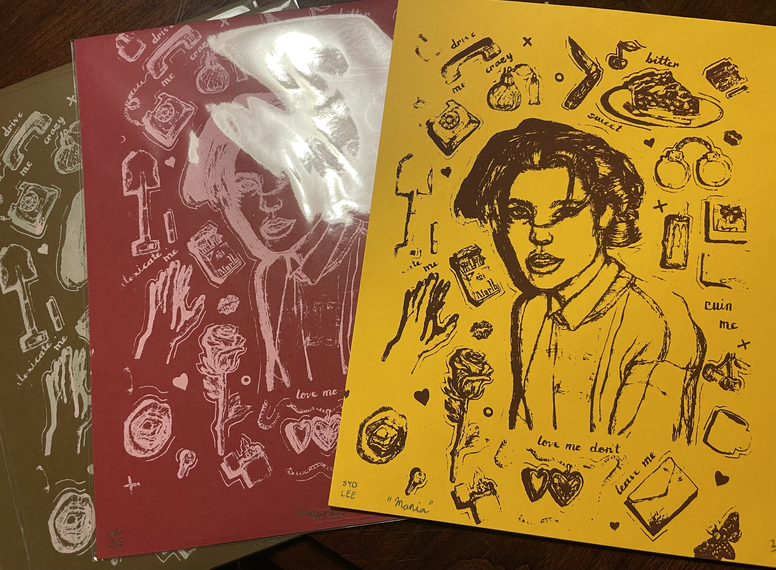 "Mania" screen-print 2024