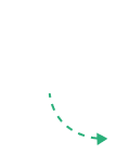 An illustration demonstrating a golf swing with a club and a dotted line showing the swing path.
