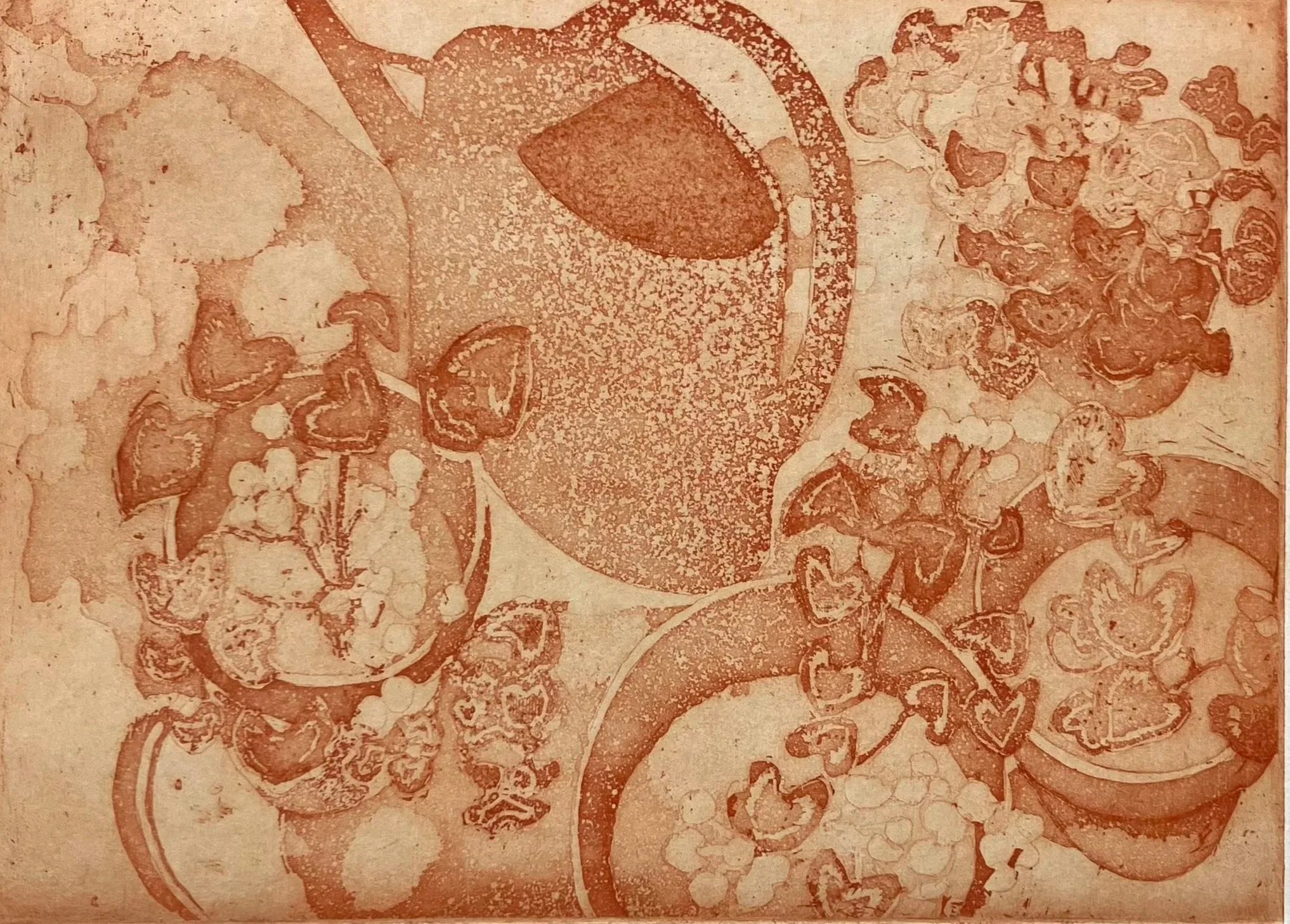 Arrosoir - Aquatinte - Plaque 14,5x20