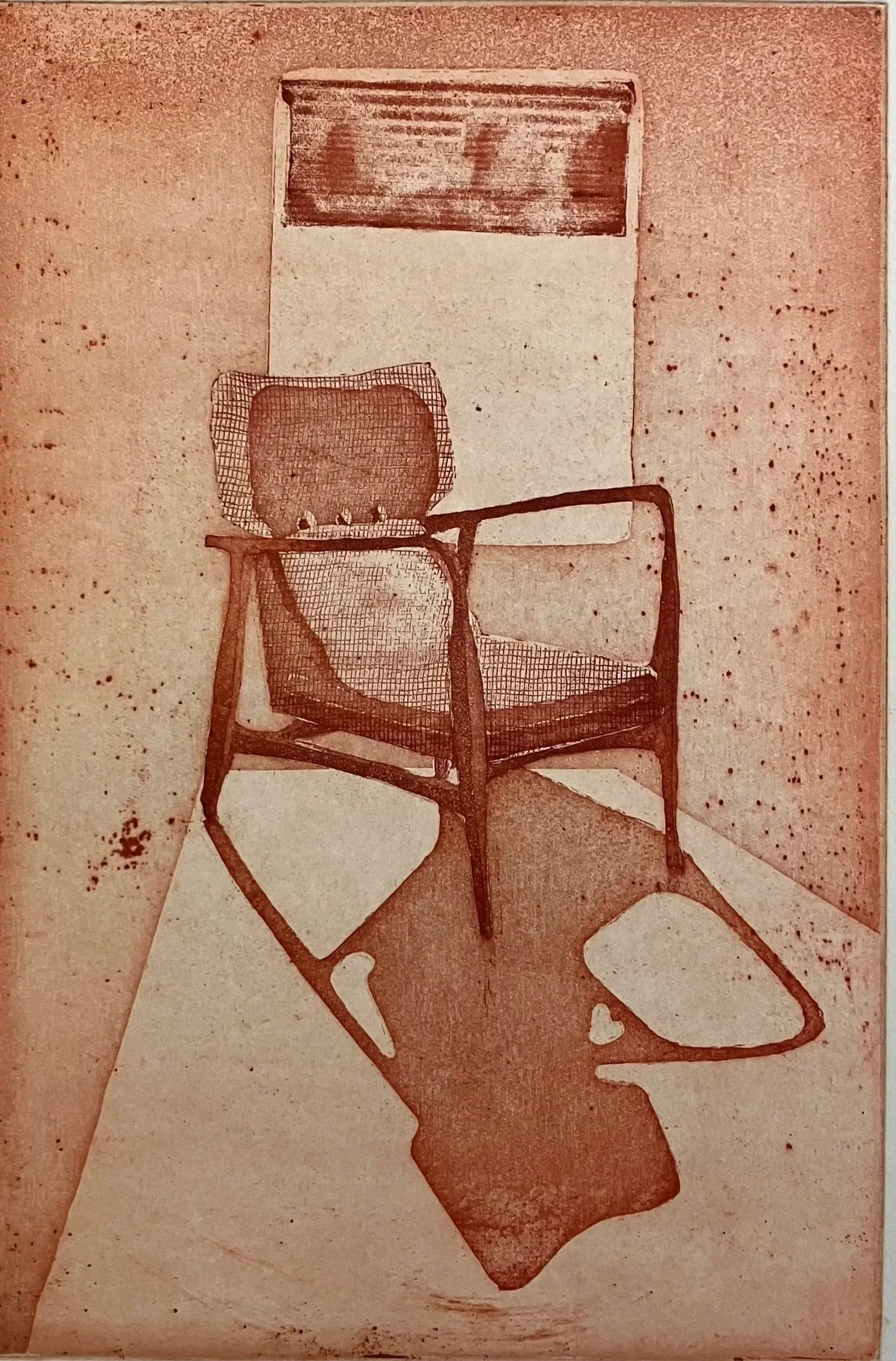 Intérieur - Aquatinte - Plaque 30x20