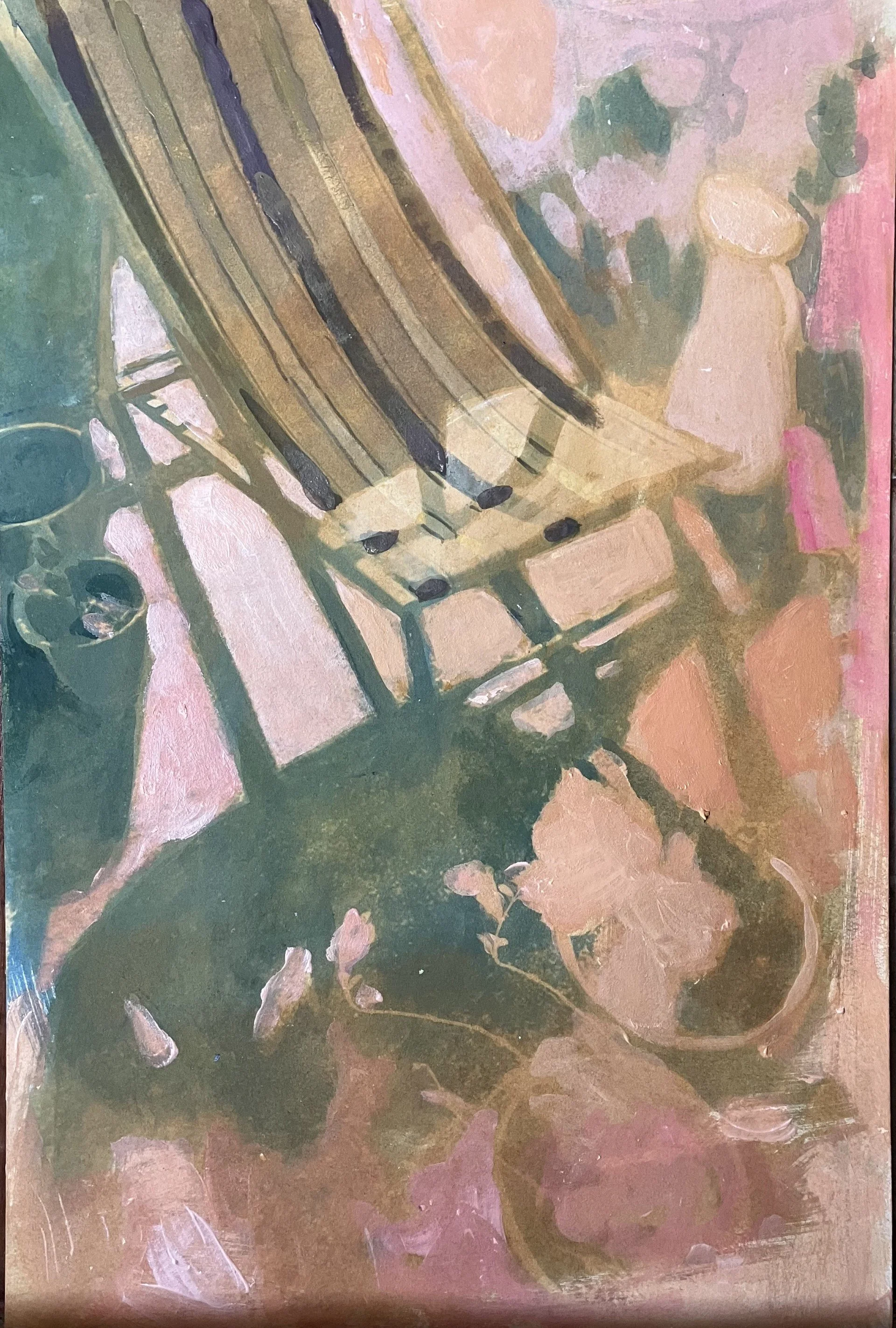 Souvenir d'un été - Acrylique sur carton - 60x40