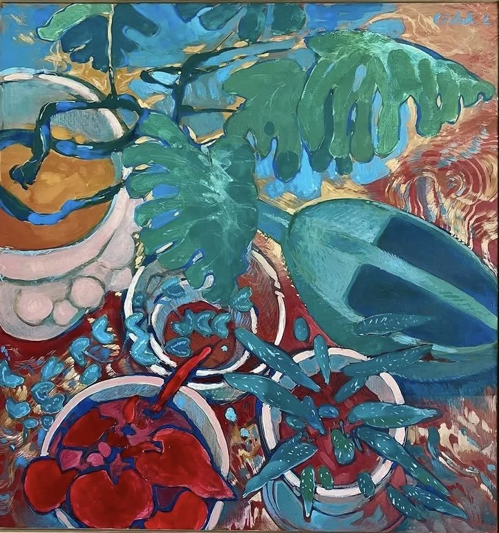 Jardin d’hiver - Acrylique sur bois - 50x40 - vendu
