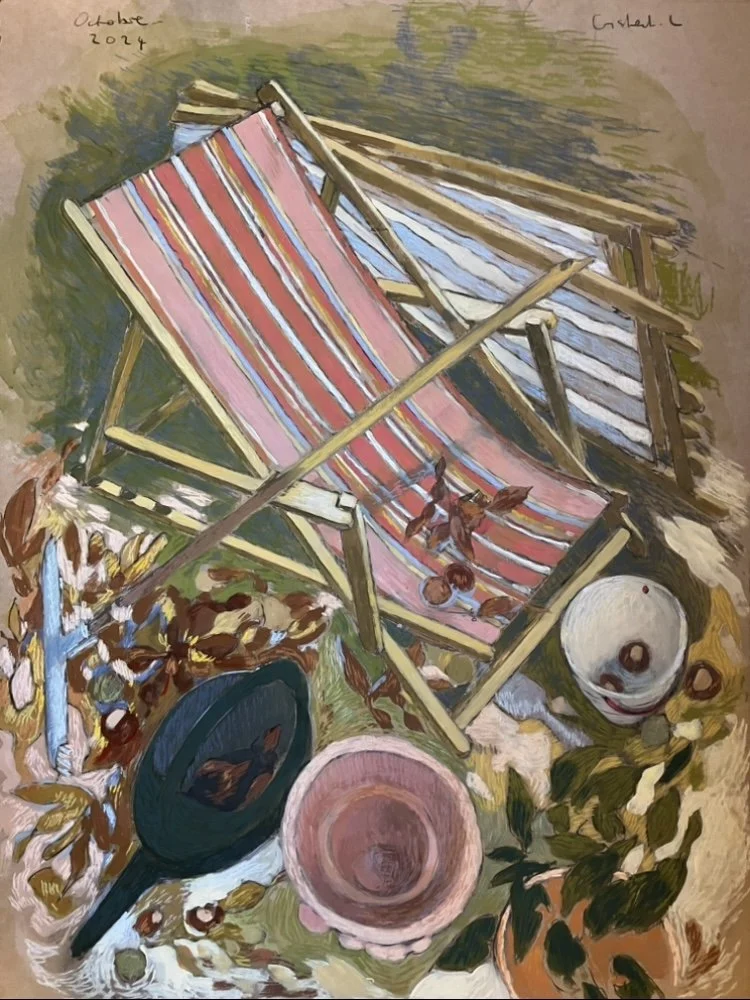 Octobre - Technique mixte sur carton - 80x60 - Vendu
