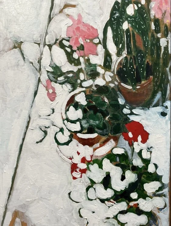 Sous la neige - Acrylique sur toile - 60x40