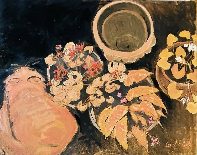 Série en fauve - Acrylique sur bois - 50X60 - vendu