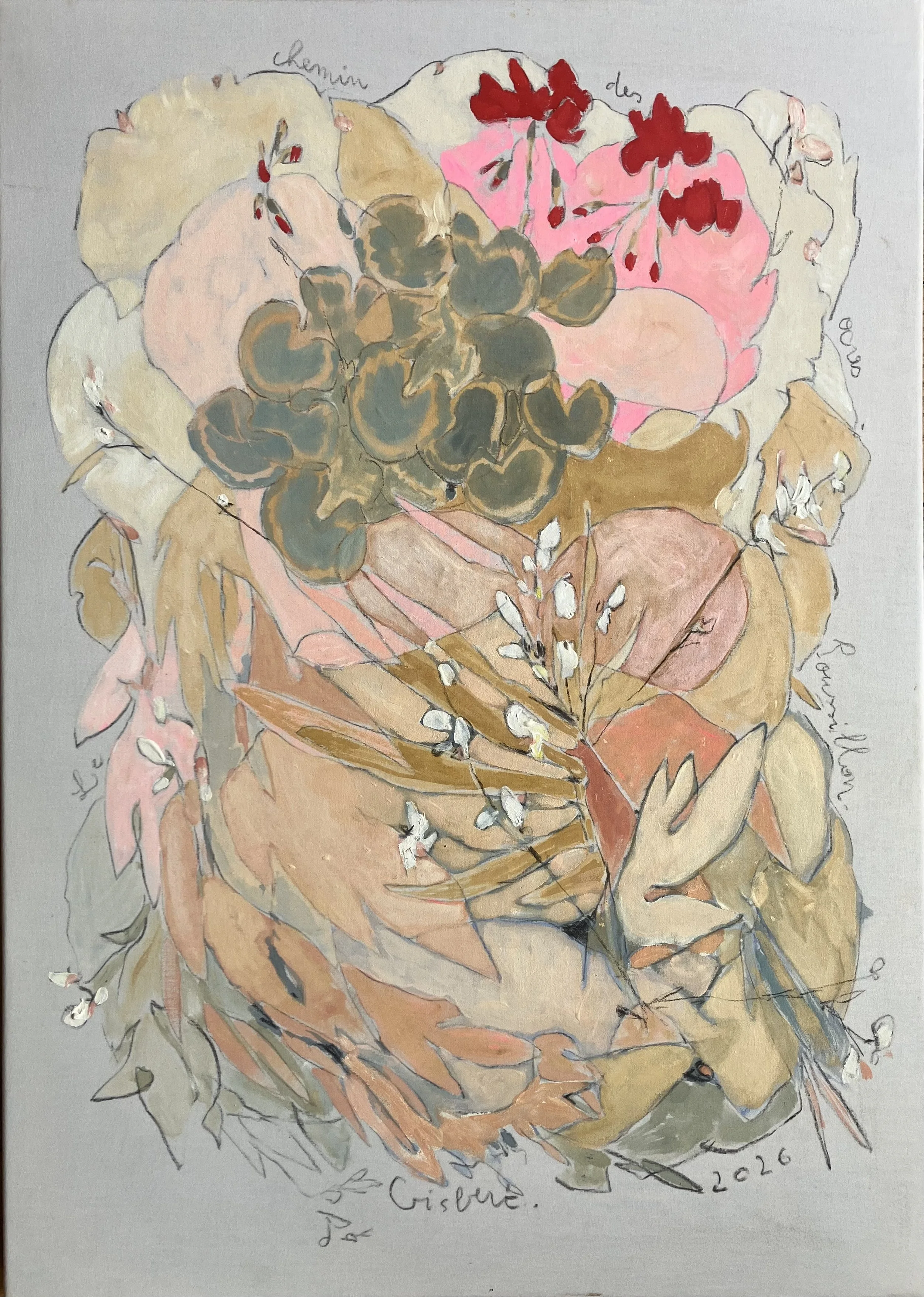Chemin de Roussillon - Sur toile - 70x50