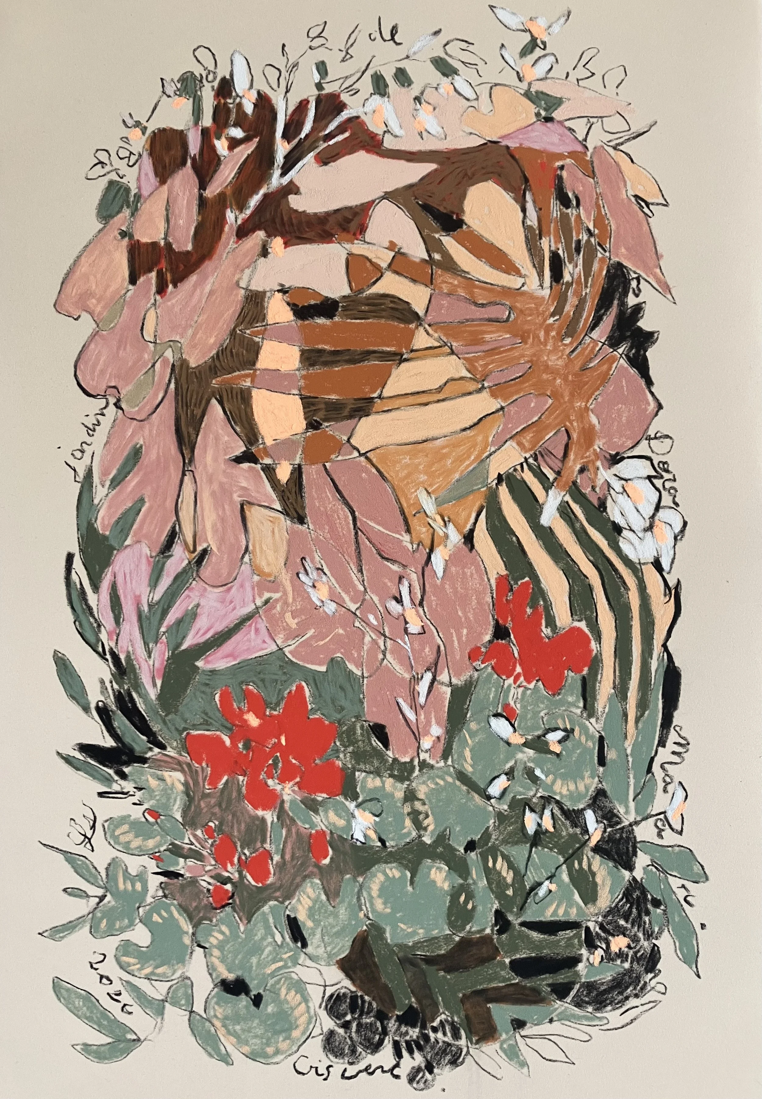 Le jardin de Dora Maar - 60x40
