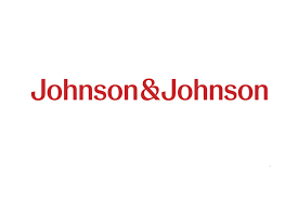 Johnson & Johnson logo in red text on a white background.