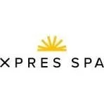 Logo for XpresSpa featuring a yellow sunburst above the text 'XPRESSPA'