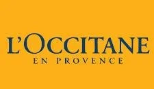 L'Occitane en Provence logo with yellow background and black text