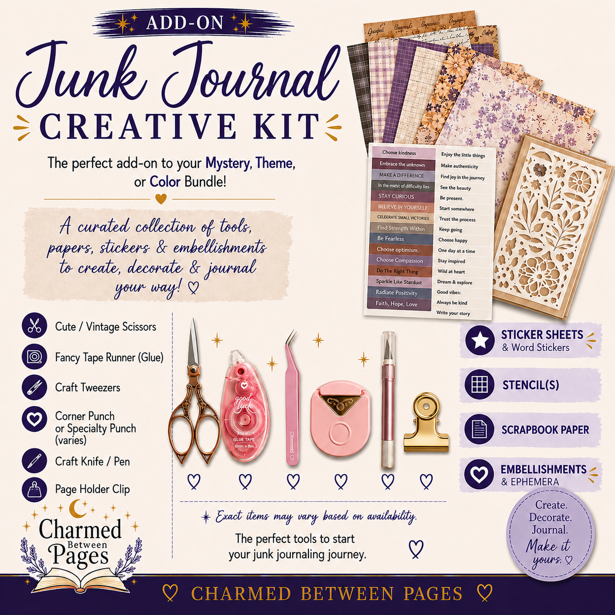 Junk Journal Creative Kit - Add On