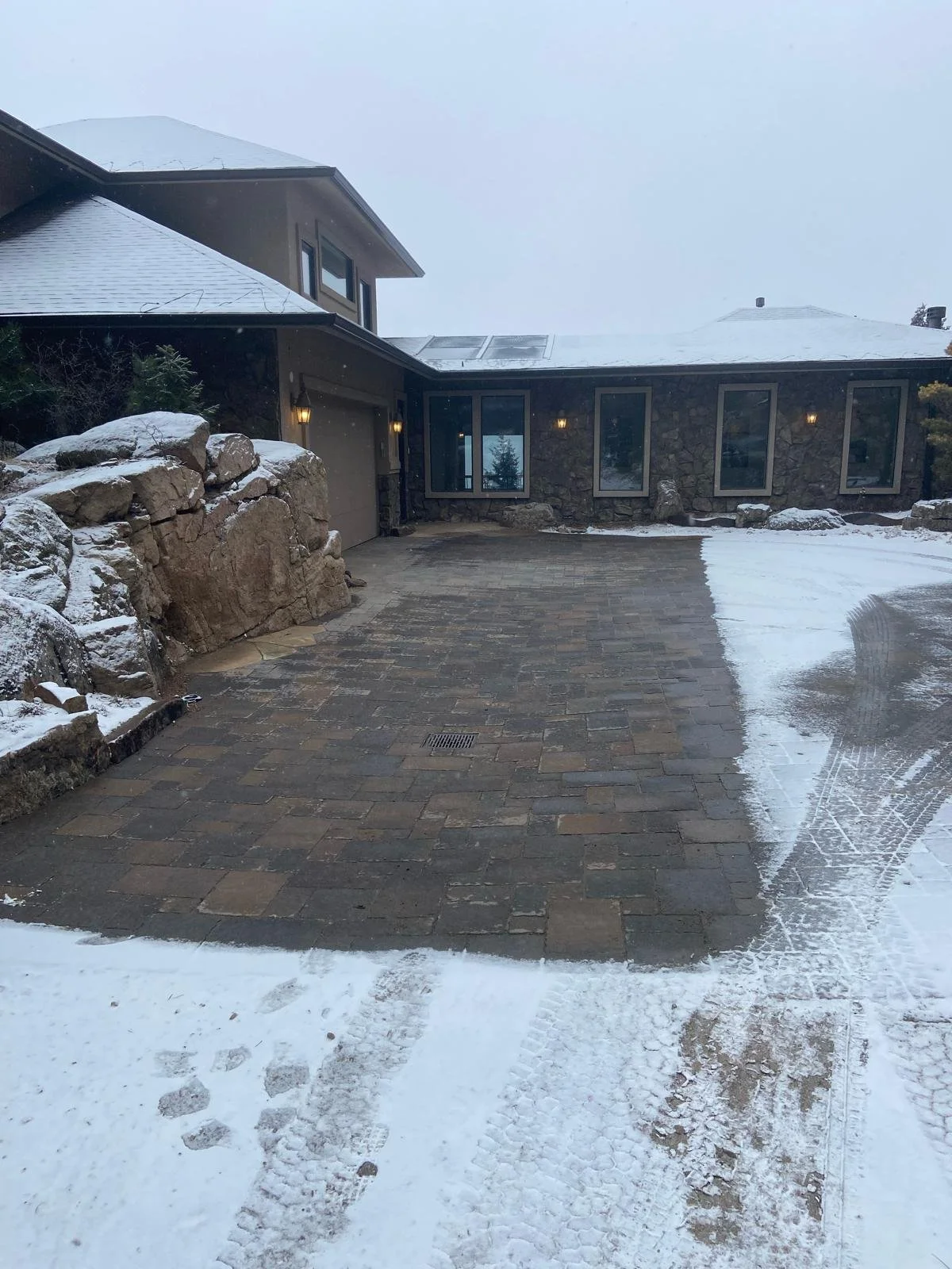 Snowmelt in action