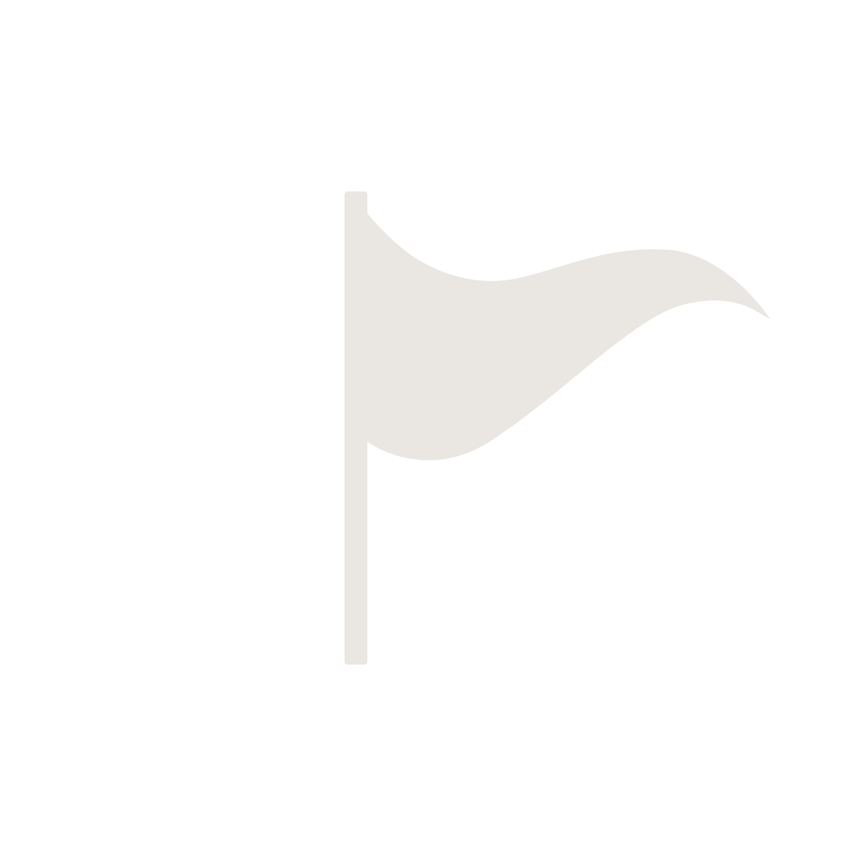 Black background with a white flag icon on a pole.