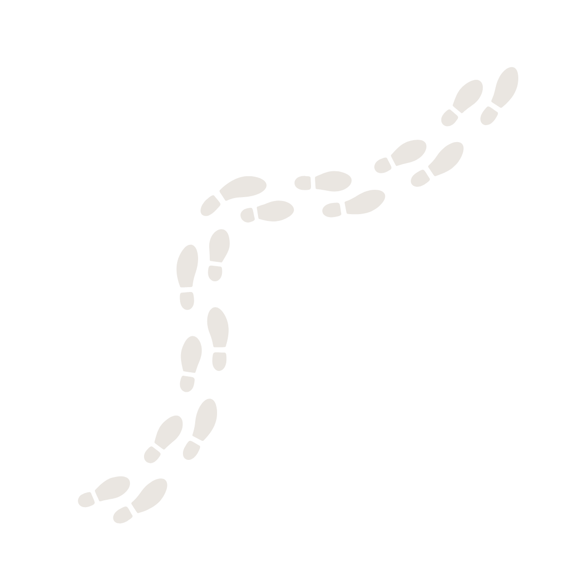 A black background with a white dashed line forming a curved path.