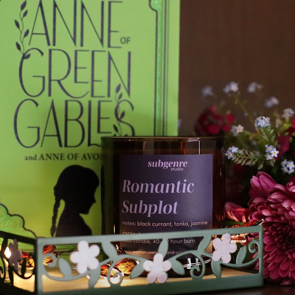 Subgenre Studio Candles: Available Online 7/14

Romantic Subplot (available in 10oz and 1.5oz)

An extra little treat in any good story, the romantic subplot is the perfect dessert to top off your favorite meal.

Notes: black currant, tonka, jasmine
