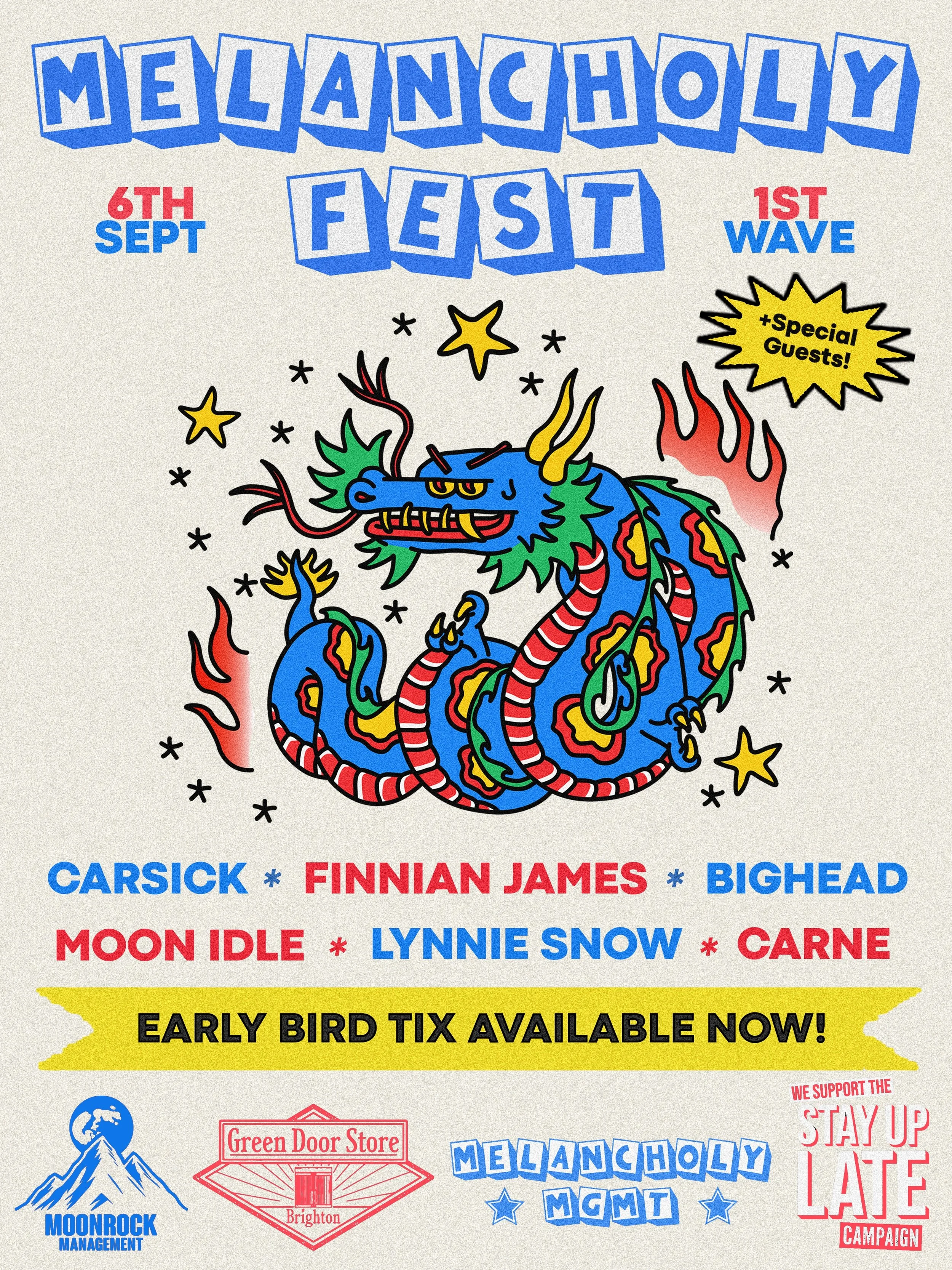 MELANCHOLY FEST 2026 // FIRST WAVE

We&rsquo;re stoked to announce the first wave of artists joining us on the 6th of September!

Grab your early bird tickets while you still can - link in our bio 👀