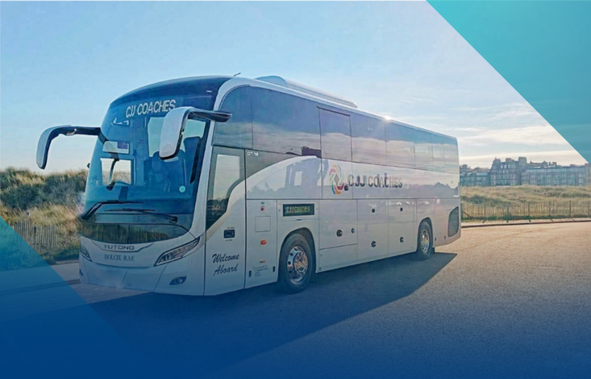 CJJ Coaches executive coach on UK holiday tour