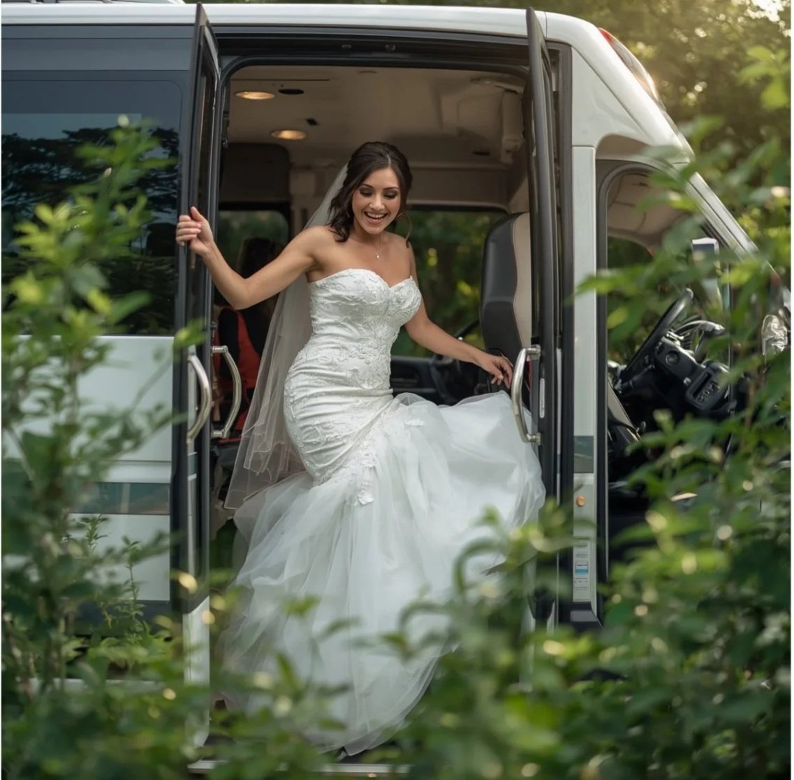 Private hire minibus operated by CJJ Coaches