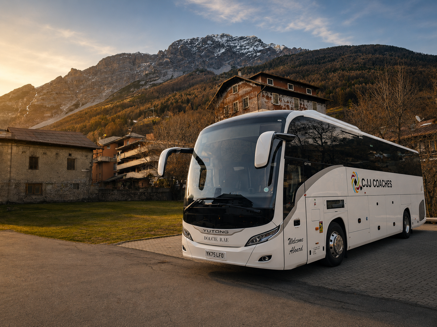 CJJ Coaches executive coach on UK holiday tour