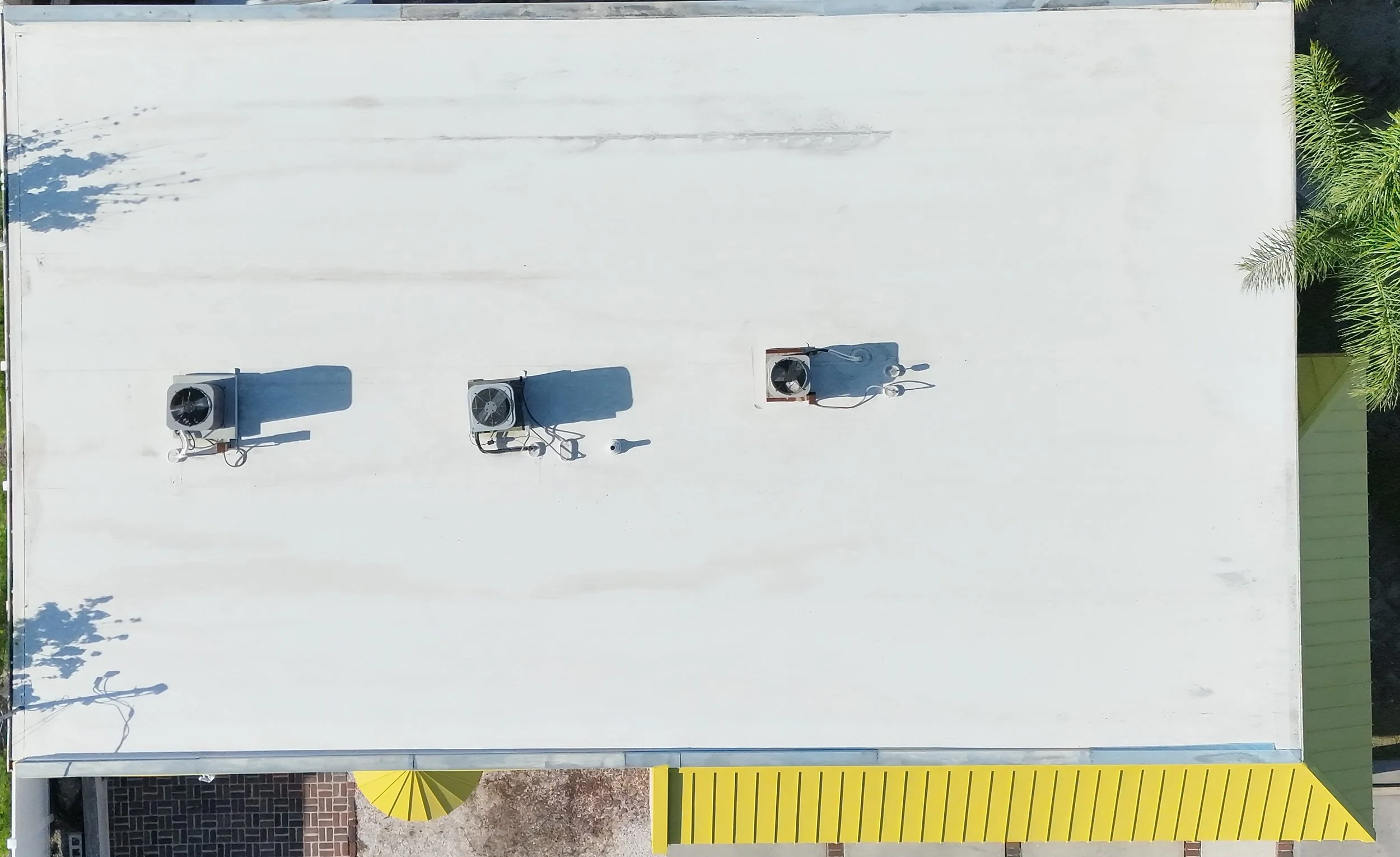 Aerial RGB drone photo of a commercial roof inspection in Tampa, FL - RARI Drones