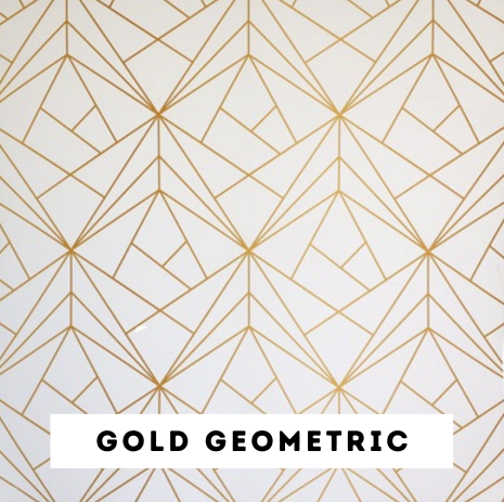 Gold geometric pattern with a label that reads 'GOLD GEOMETRIC' at the bottom.
