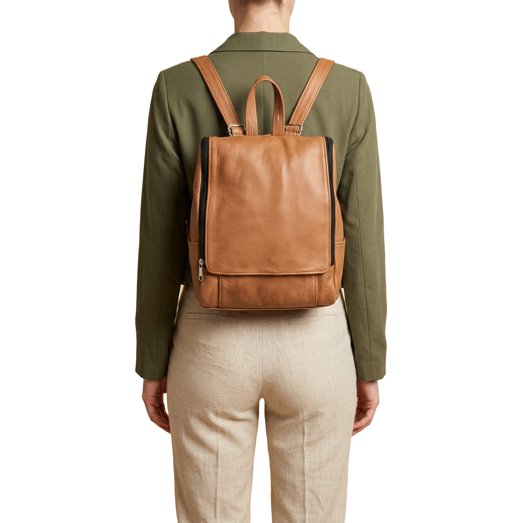 Handcrafted Leather Artisan Backpack