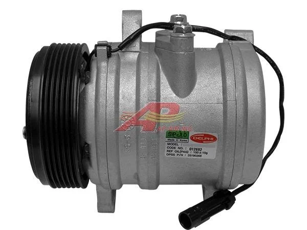 Item # 508-822  -   OE Delphi Compressor SP10 - 105mm, 6 Groove Clutch, 12V