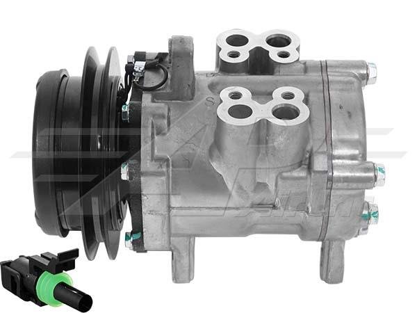 503-117 -  HD Sanden Style Denso 7H15 - 146mm, Single Groove Clutch, 12V