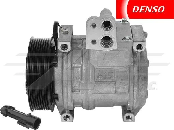 Item # 503-1209  -  OE Denso Compressor 10PA15C - 124.5mm, 8 Groove Clutch 12V