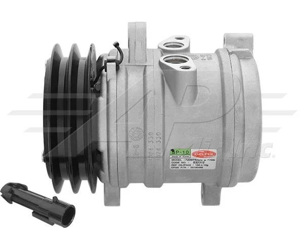 Item # 508-810  -  OE Delphi Compressor SP10 - 121mm, 2 Groove Clutch, 12V