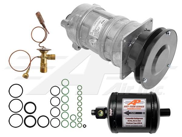 Item # 990-075K  -   New Heavy Duty Aluminum A6 Replacement Compressor Kit