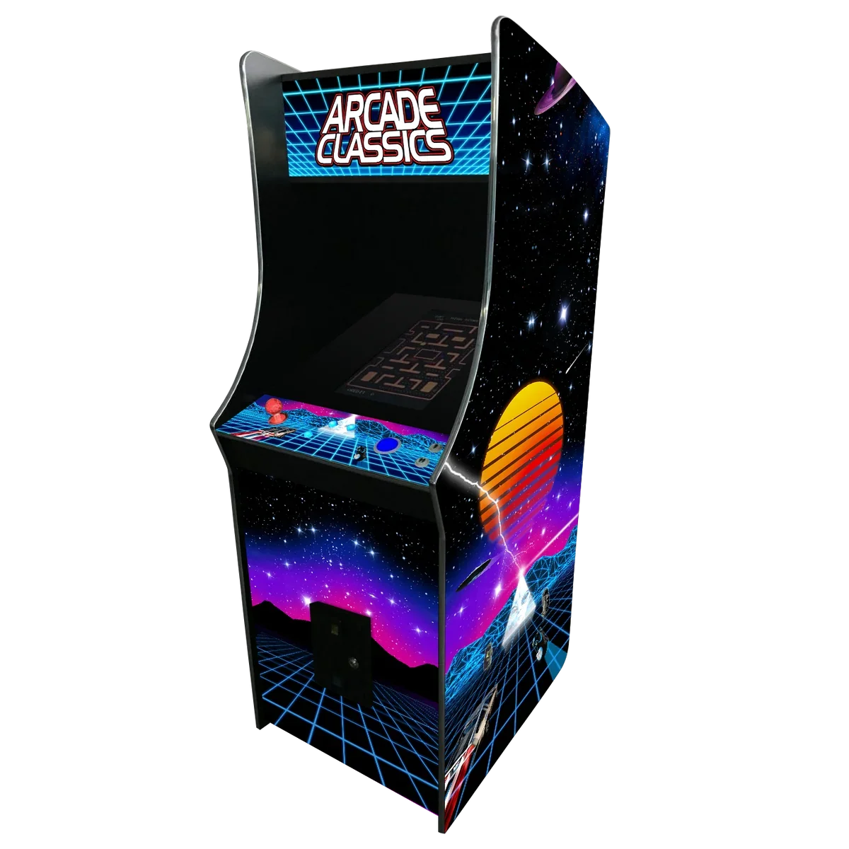 Pac-Man Style Arcade Cabinet Multi-cade
