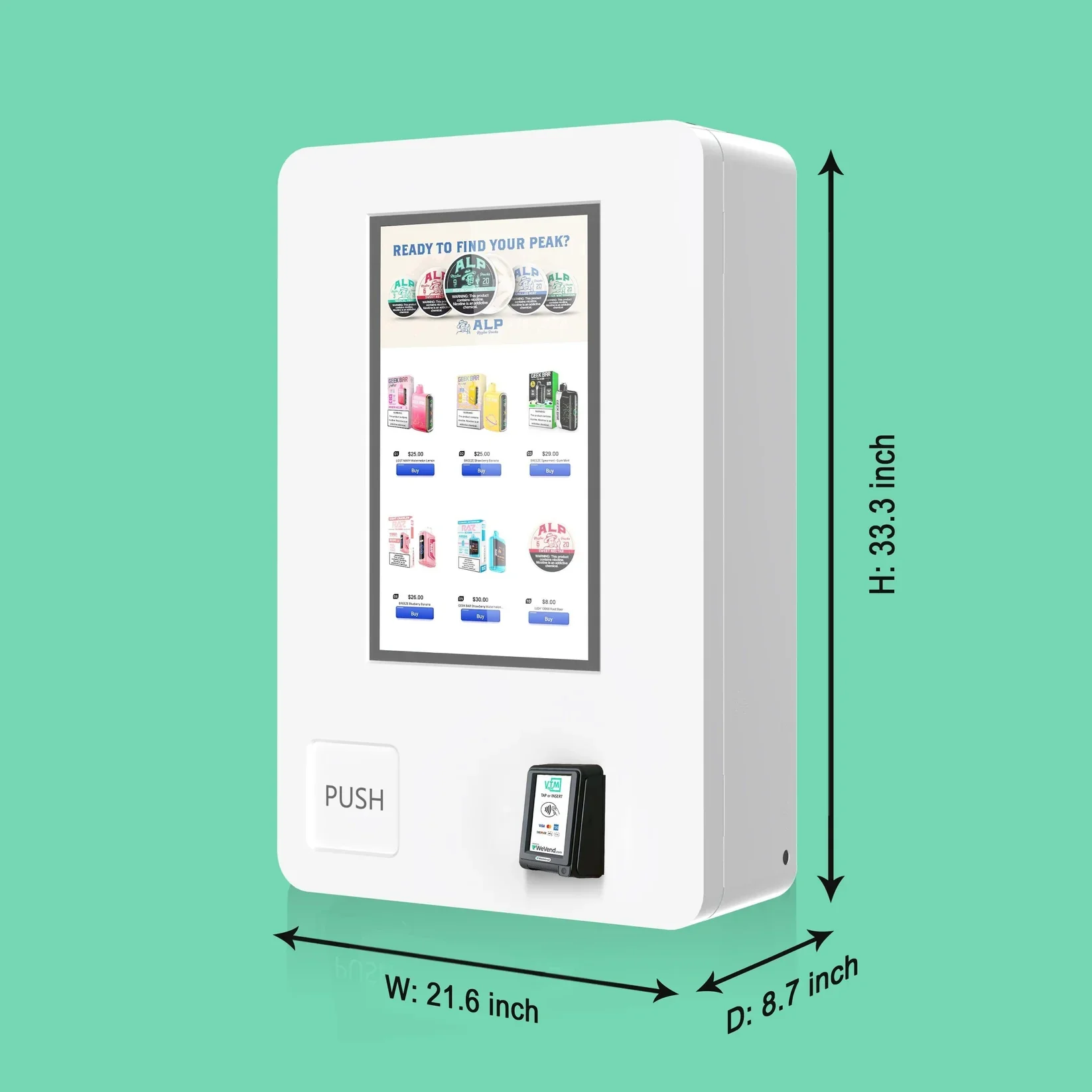 Sleek Vape Wall Dispenser