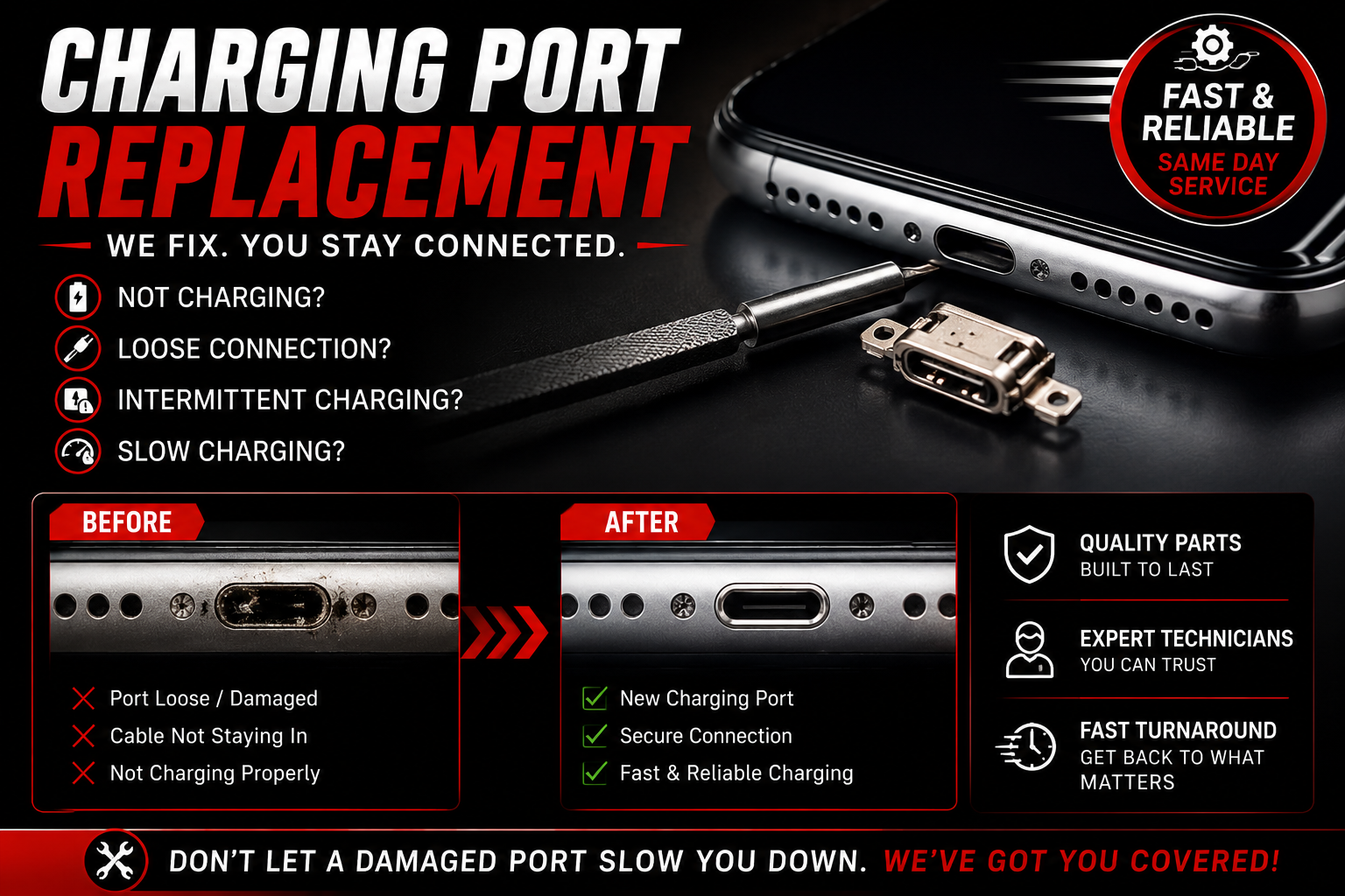 Charging Port Replacement