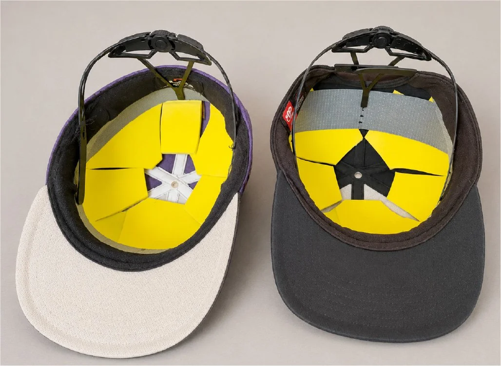 A photo of the Uhhp inside baseball caps